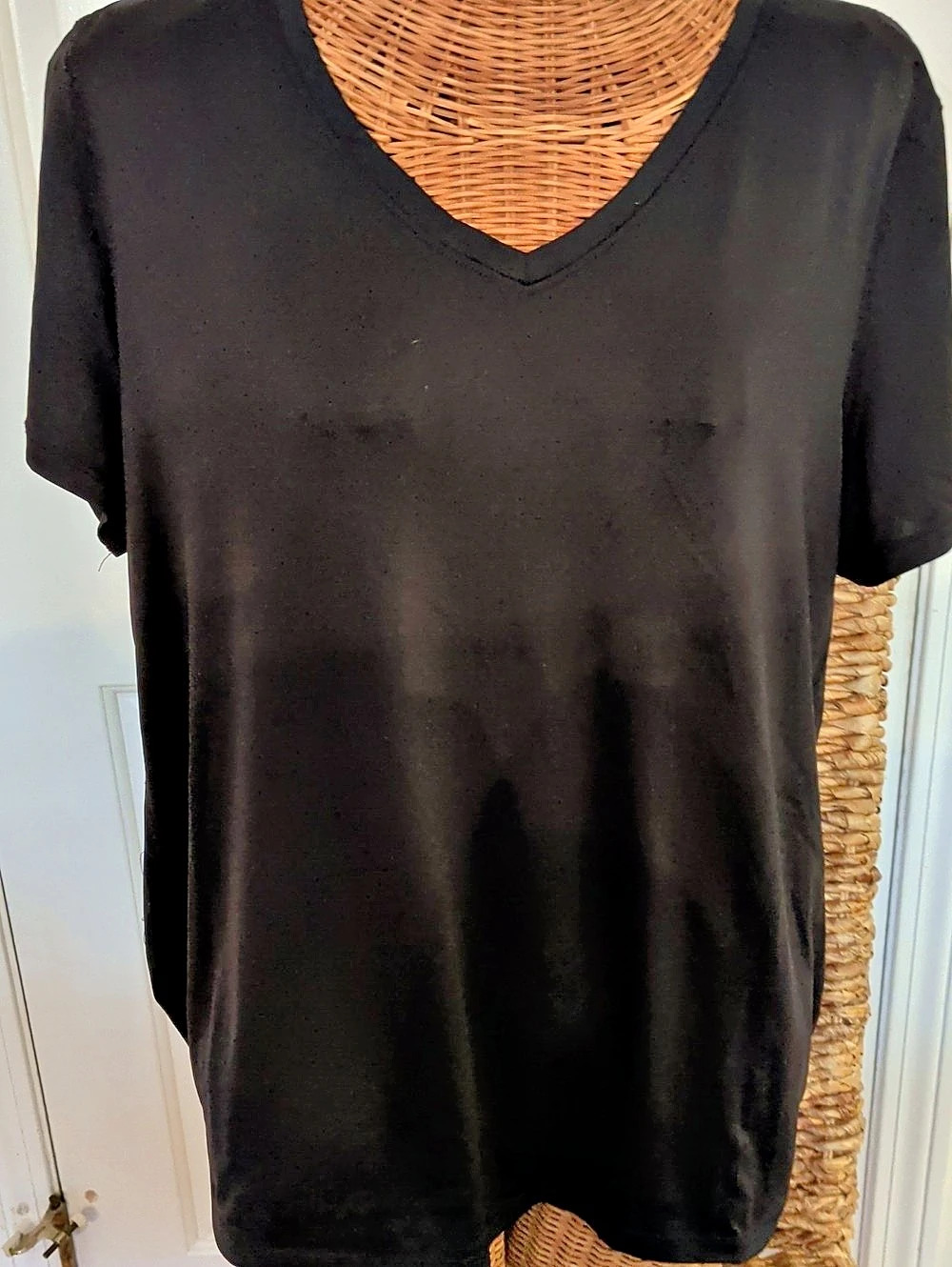 Athletic Works Core V-Neck T-Shirt Black XXL (20)